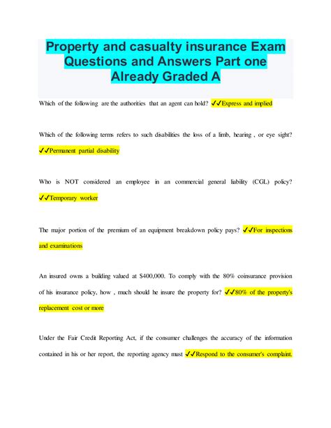 casualty compression test insurance|insurance exam questions and answers.